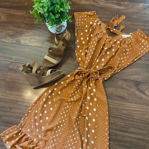 Orange Polka Dot dress